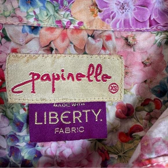 Floral Print Women's Pajama TOP ONLY - Picture 4 of 15